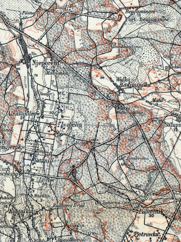 kolej 1915 mapa
